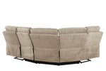 Wilbur Corner Sofa Recliner Latte picture from the back