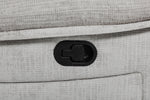 Wilbur Recliner Armchair Grey close view picture of the manual reclining handle