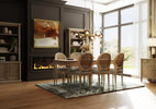 Willow Dining Chair Set of 2 Timber Wash picture aroung dining table