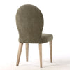 Willow Fabric Dining Chair Green Set of 2 side view picture