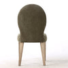 Willow Fabric Dining Chair Green Set of 2 picture from the back