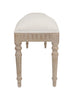Willow Ottoman Timber Wash side view picture