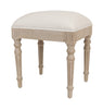 Willow Dressing Stool Timber Wash picture on the white background