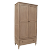 Willow 2 Door Wardrobe Timber Washpicture on the white background