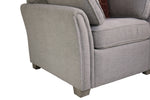 Winnie Accent Chair Natural close view picture of the solid wooden legs and chair frame