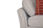 Winnie Accent Chair Natural close view picture of the chair armrest and cushions