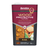 Wood Protective Treatment Black close view photo on the white background