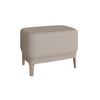 Cream dressing stool with ash veneer legs.