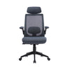 Zeke Ergonomic Office Chair Grey front view picture of the chair design