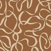 Made Varri Burnt Orange Wallpaper close view picture of the wallpaper design