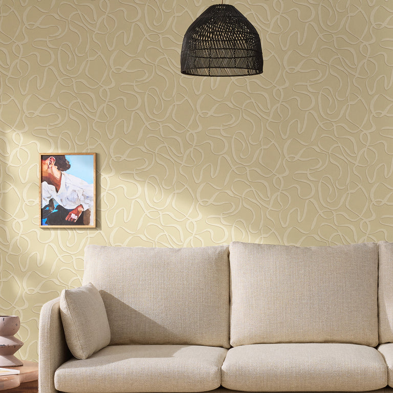 Made Varri Wallpaper Linen - Abstract Pattern Wallpaper Collectiion