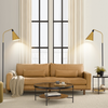 Contemporary floor lamp with sleek silhouette.