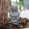 Terracotta garden kitty for watering herbs