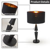 Minimalist table lamp for ambient lighting.