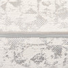 Stylish cream and silver cushion with intricate piping detail.