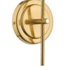 Bombazine Wall Light Natural Brass close view picture of the fitting plate