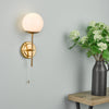 Bombazine Wall Light Natural Brass life style picture