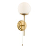 Bombazine Wall Light Natural Brass picture on the white background