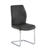 Stylish grey dining chairs Elijah set of 2 for modern spaces.
