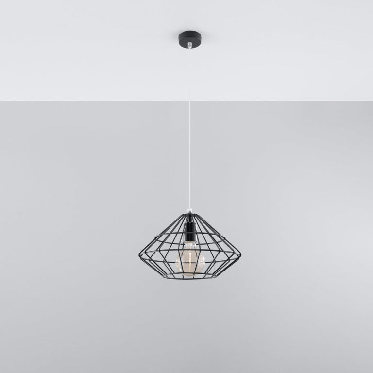 Sollux Lighting Pendant Lamp UMBERTO Black