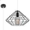 Pendant ceiling lights Sollux Lighting Pendant Lamp UMBERTO black