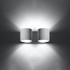 Enhance your hallway with Sollux Lighting Wall lamp ORBIS 2 white