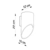 Elegant wall lights Sollux Lighting Wall lamp PENNE 20 white