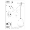 Elegant pendant light Sollux Lighting Ceramic Pendant Lamp BUKANO
