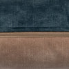 Captivating 43x43cm scatterbox cushion in blue camel shades.