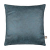 Scatter Box Cushion Hollis Petrol with vegan leather finish.