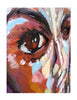 Aboriginal Woman painting on 3D metal and wood canvas
