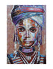 Wall art Aboriginal Woman 3D Metal and Wood Decor
