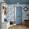 Laura Ashley Adwick Trail Wallpaper Dark Seaspray life style picture