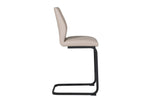 Comfortable counter stool with a back.