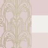 Graham & Brown Art Deco Blush Wallpaper picture with paint colors that will fit to this wallpaper