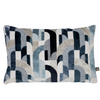 "Enhance your living space with the Scatterbox cushion in a rich blue hue."
