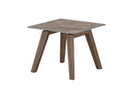 This end table adds a modern touch to any living space