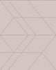 Graham & Brown Balance Blush & Rose Gold Wallpaper close view picture of the color and pattern