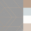 Graham & Brown Balance Grey & Rose Gold Wallpaper picture with the paint pallet that will fit to this wallpapers