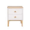 Stylish American white oak bedside table - Baobab Collection