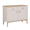Scandinavian-style oak sideboard