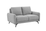 Stylish 2 seater sofa Barnaby Fixed Grey
