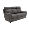 Three-seat sofa with a modern touch.