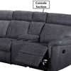 Sofa console for added functionality.