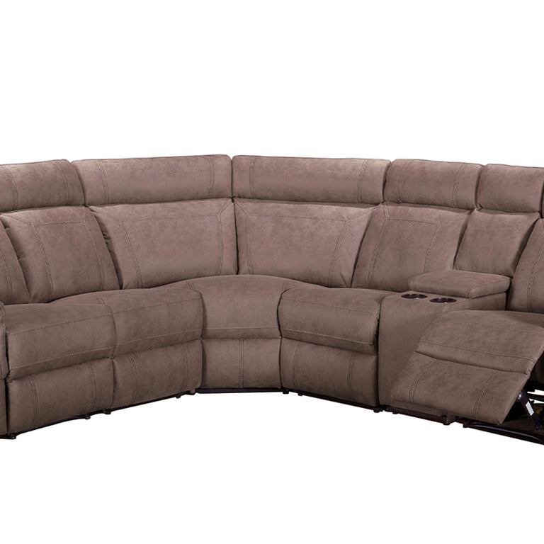 Baxter Corner Sofa Console Unit Brown