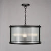 Black pendant light for kitchen island with adjustable height