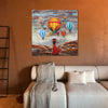 Unique wall art capturing the essence of Cappadocia.
