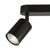 Cawley 4 Light Bar Spotlight Matt Black semi-flush ceiling light