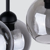 Semi flush mount ceiling light with tinted glass Sollux Lighting Ceiling Lamp ALINO 3