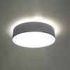 Elegant flush ceiling lamp Sollux Lighting Ceiling lamp ARENA 55 grey